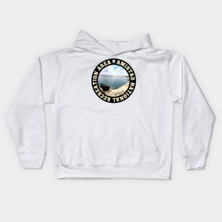 Amistad National Recreation Area circle Kids Hoodie